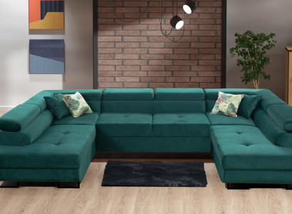 Corner sofa Fabric U-shape Couch Design Upholstery Textile Corner Modern Sofas Living landscape